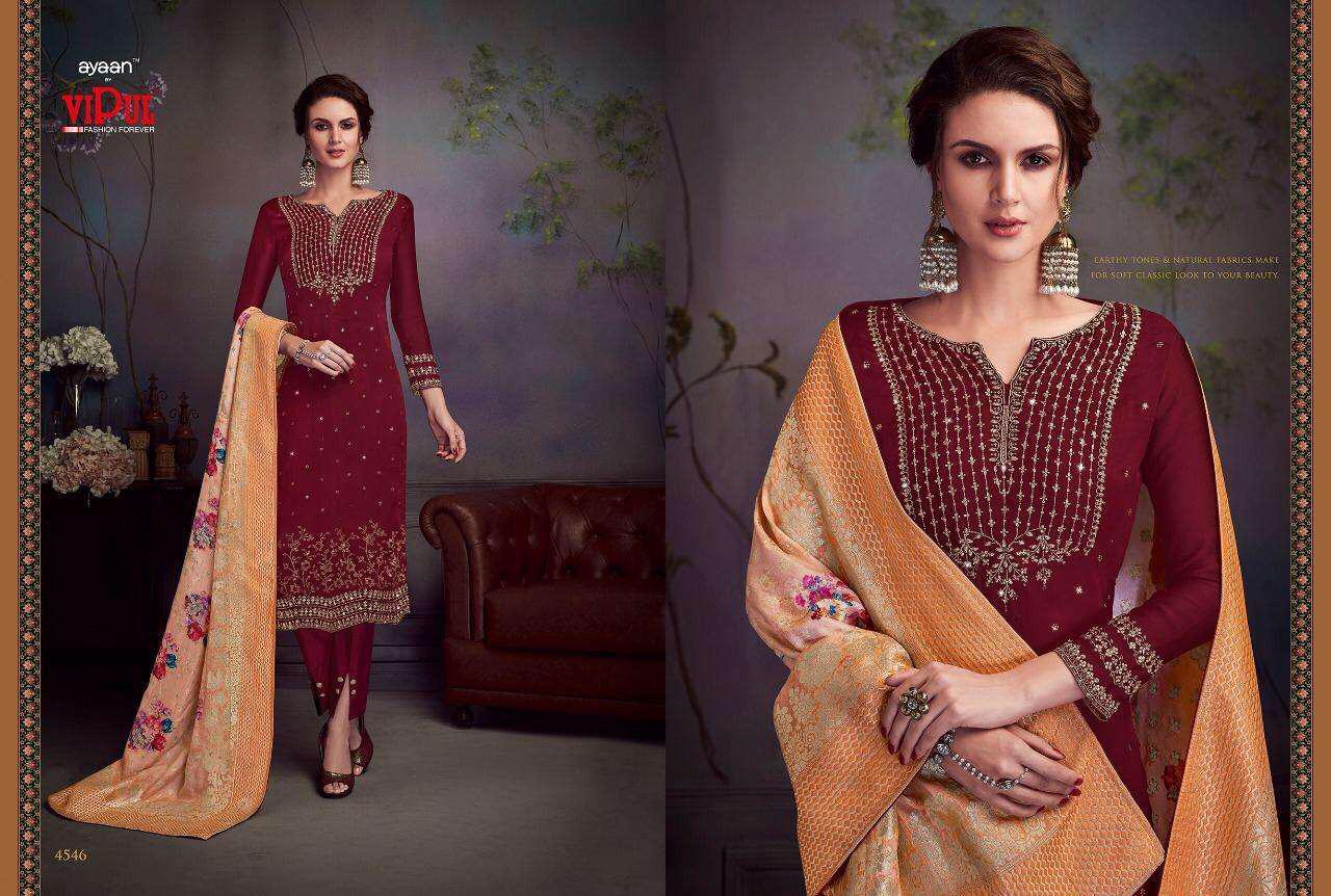 Vipul New Vol Embroidery Work Cotton Designer Chudidar Suits